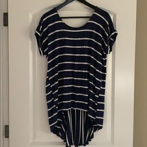 Pure Good Navy and white strips top.